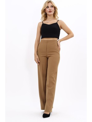 Önder Özsoy Bol Paça Pantolon-Camel