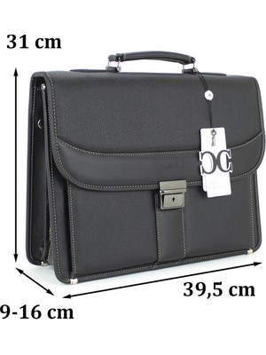 Case Club Deri Evrak Çantası Laptop Bölmeli 15.6 " Inç