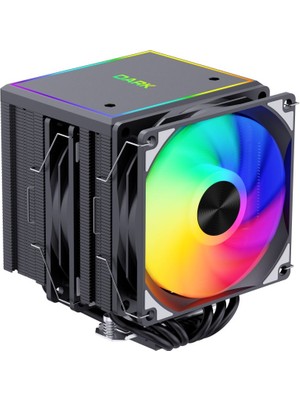 Dark Freezer Pro X120D 2025 Edition 2X12CM Argb 4pin Pwm Fanlı, 2x 65CFM, 230W Tdp, 6x Isı Borusu, LGA1700 - Am5 Uyumlu, Direct Contact Işlemci Soğutucu (DKCCX120D)