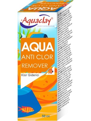 Aquaclay Anti Clor Remover 50CC Akvaryum Suyu Klor Giderici
