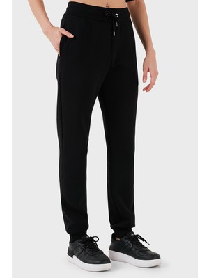 Emporio Armani Streç Pamuklu Işlemeli Comfort Fit Yüksek Bel Pantolon Bayan Pantolon EW000200 AF10002 UC001