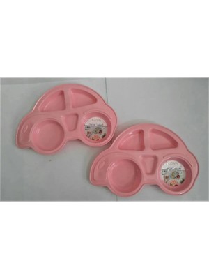 Online Kapında Lüks Mama Tabağı Araba Model Pembe 30X17