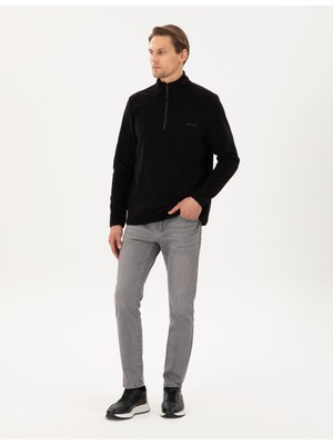 Pierre Cardin Erkek Siyah Regular Fit Sweatshirt 50298973VR046