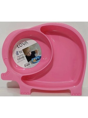 Online Kapında Lüks Fil Figürlü Bölmeli Bebek Mama Tabağı