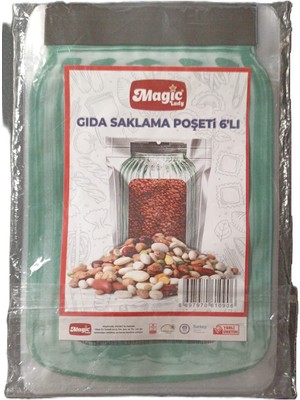 Magic Gıda Saklama Poşeti 6'lı