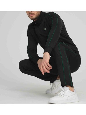 Lacoste Basıc Siyah  Slim Fit DAR KALIP Eşofman Takımı