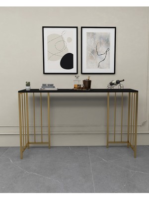 HNC Home Hnchome Mutfak Masası Bar Masası Dresuar Makyaj Masası Konsol Raf Peteküstü Raf Metal Ayak Barmasası