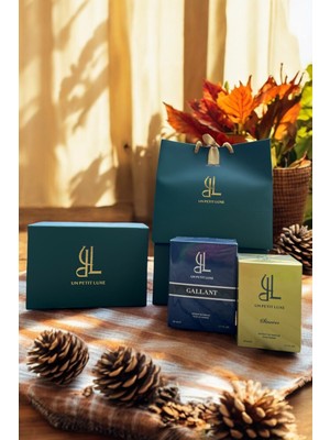 Un Petit Luxe Premium Hediye Kutulu Gallant & Sincere Extrait De Parfum Kadın 50 ml ve Erkek Exclusive Parfüm Seti 2'li
