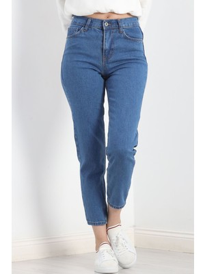 Colezium Mom Boyfriend Jeans Açıkmavi