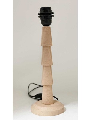 Woodhub Ahşap Abajur Ayağı 35  cm