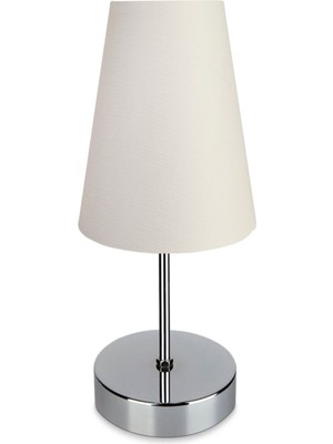Woodhub Rose Krom Abajur Beyaz Fillin EV-7292