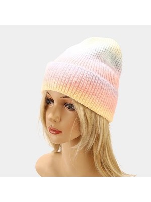 Xinhang Moda Kravat Boya Örme Şapka Kış Yün Skullies Beanies Kadın Erkek Casual Hip Hop Caps | Erkekler Skullies & Amp;kasket (Yurt Dışından)