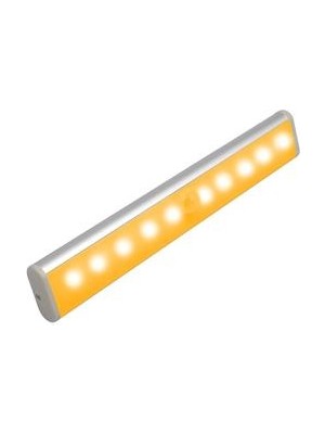 Xinhang 2 W 10LED Akıllı Insan Kızılötesi Sensör Ücretsiz 4 * Aaa Pil LED Gece Işık Dolabı Işık Duvar Işık Dolap Işığı (Sıcak Işık) (Yurt Dışından)