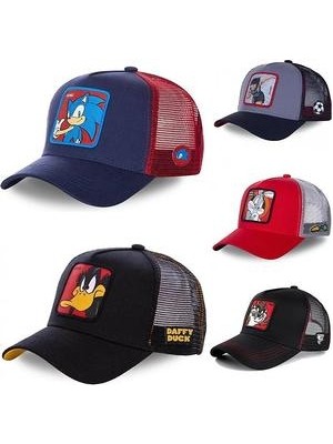 Xinhang Yeni Anime Snapback Cap - Pamuk Beyzbol Hip Hop Hat Kadınları (Knuckles Red) (Yurt Dışından)