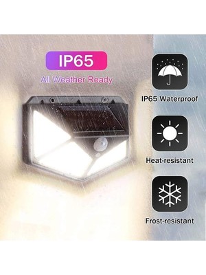 Xinhang Güneş Işıkları Açık, Yükseltilmiş Hareket Sensörü Güneş Duvar Işıkları Açık (100LED / 1200LM), Süper Parlak Güneş Işıkları IP65 Su Geçirmez 3 Modları 270 (Yurt Dışından)