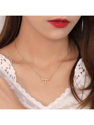 Xinhang Kolye Kolye 925 Ayar Gümüş Tallow Damlası Zincir Boho Daınty Collares Largos Collier Femme Kadınlar Için Joyas | Kolyeler (Yurt Dışından)