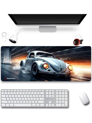 Sonic Touch Sonictouch Ultragrand Vosvos Gamer Oyuncu Xxl Gri Klavye Mouse Pad 40X90CM