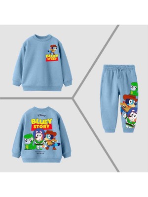 Tude Kids Bluey Baskılı Erkek Çocuk Alt Üst Takım