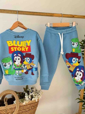 Tude Kids Bluey Baskılı Erkek Çocuk Alt Üst Takım