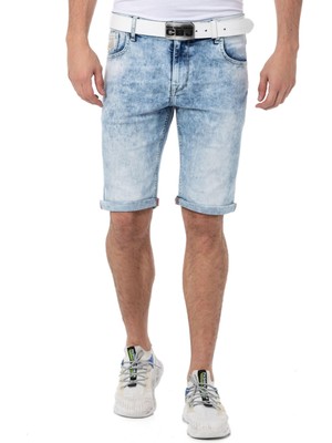 CK266 Normal Bel Slim Fit Erkek Kot Şort