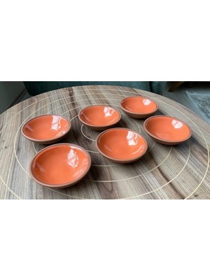 Uğur Mobilya Ath Store Turuncu Çömlek Çerezlik & Sosluk & Reçellik & Kahve Yanı Lokumluk