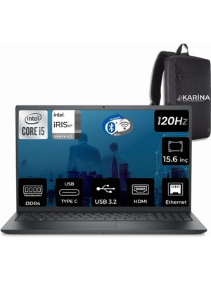 Dell Vostro 3520 I5-1235U 64GB 1tb SSD 15.6 Fhd FreeFreedso Taşınabilir Bilgisayar N3002PVNB3520UBU-06