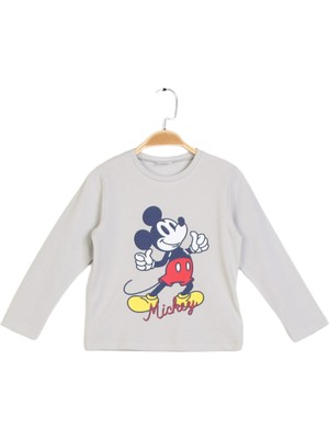 Mickey Mouse Panolino Erkek Çocuk Uzun Kol Tshırt PL22497