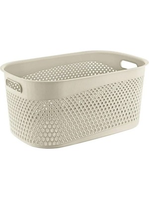 Tekno Trust Örgü Desenli Plastik Çamaşır Sepeti 35 LT(50X20CM)