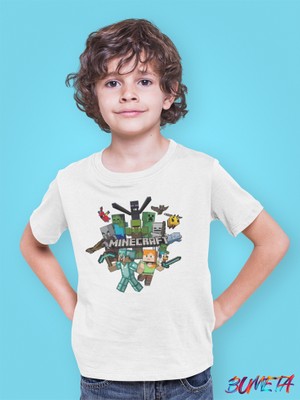 Bumeta Minecraft LEGO All Karakter Characters Oyun Game Çocuk Tişört T-Shirt