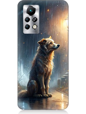 Infinix Note 11 Pro Uyumlu Yağmurlu Sokak  Desenli Silikon Kılıf