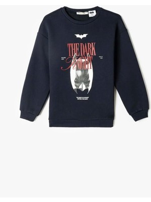 Koton 5WKB10419TK 704 Lacıvert Erkek Cocuk Jersey Sweatshırt