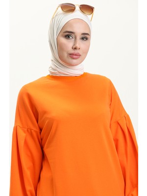 Balon Kol Uzun Tunik 3031-10 Oranj