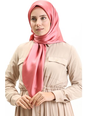 Kristal Düz Eşarp 0010-12 Pembe