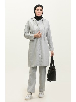 Sefa Merve Ikili Eşofman Takım 3078-12 Gri