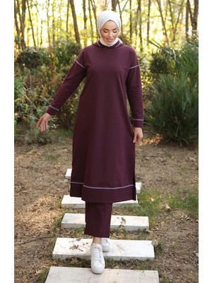 Sefa Merve Ikili Eşofman Takım 3082-07 Mürdüm