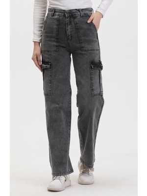 Sefa Merve Kargo Cep Kot Pantolon 2828-05 Antrasit