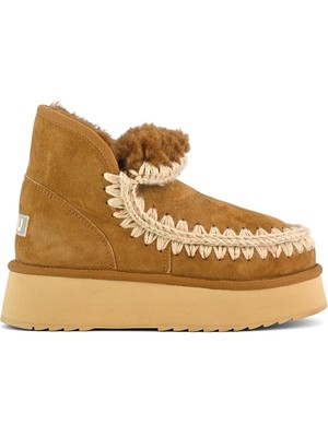 Mou Kadın Bot (Kar) MU.FW681000A Cog  Mou Mini Eskimo Platform Boot Cognac