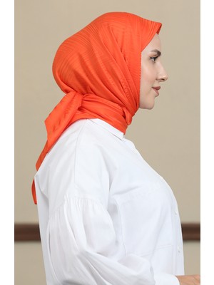 Jakarlı Eşarp 90168-12 Oranj