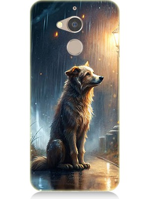 Teknomeg General Mobile Gm8 Uyumlu Yağmurlu Sokak  Desenli Silikon Kılıf