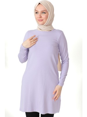 Sefa Merve Penye Tunik 10645-11 Lila