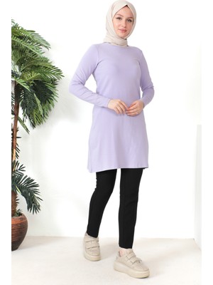 Sefa Merve Penye Tunik 10645-11 Lila