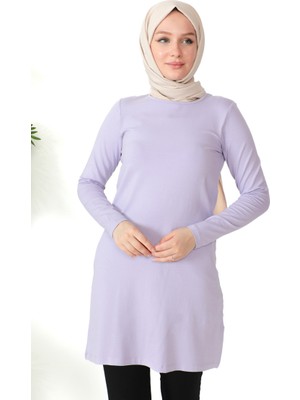 Sefa Merve Penye Tunik 10645-11 Lila