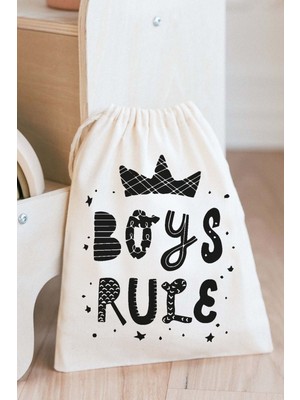 Tekno Trust Iskandinav Tarz Oyuncak Çamaşır Saklama Torbası Isimli Çok Amaçlı Çanta 20X30CM Ebat