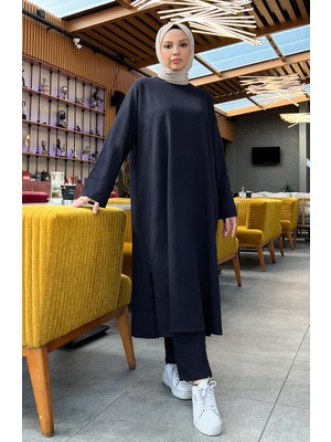 Iki Iplik Eşofman Takım 3040-01 Lacivert