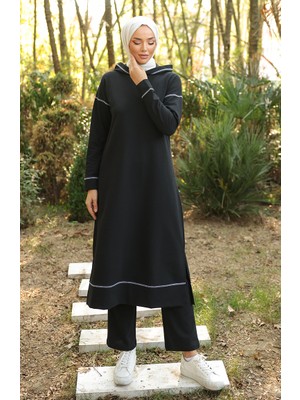 Sefa Merve Ikili Eşofman Takım 3082-01 Siyah