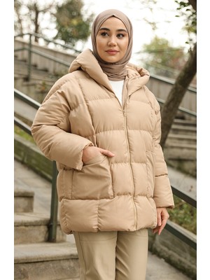 Sefa Merve Oversize Dolum Mont 6054-04 Bej