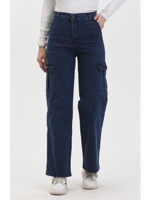 Sefa Merve Kargo Cep Kot Pantolon 2828-01 Lacivert