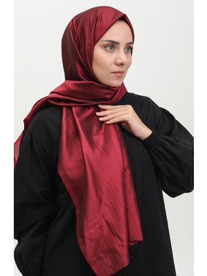 Püsküllü Tafta Şal 1268-16 Bordo