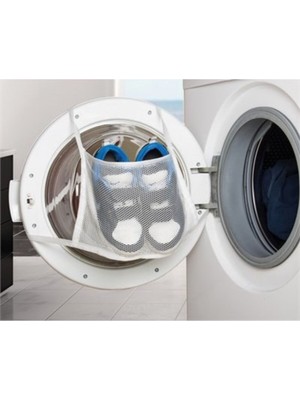 Beyaz Kapak Bağlamalı Ayakkabı Sütyen Yıkama Filesi 25 cm x 30 cm