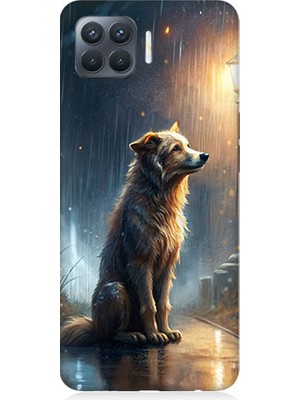 Oppo Reno 4 Lite Uyumlu Yağmurlu Sokak  Desenli Silikon Kılıf